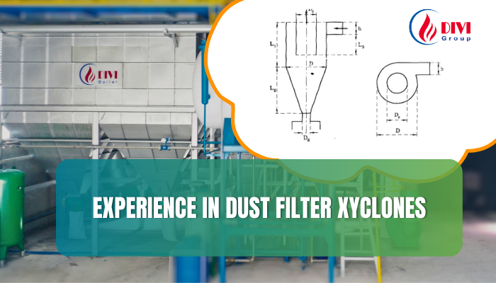 Experience in dust filter xyclones