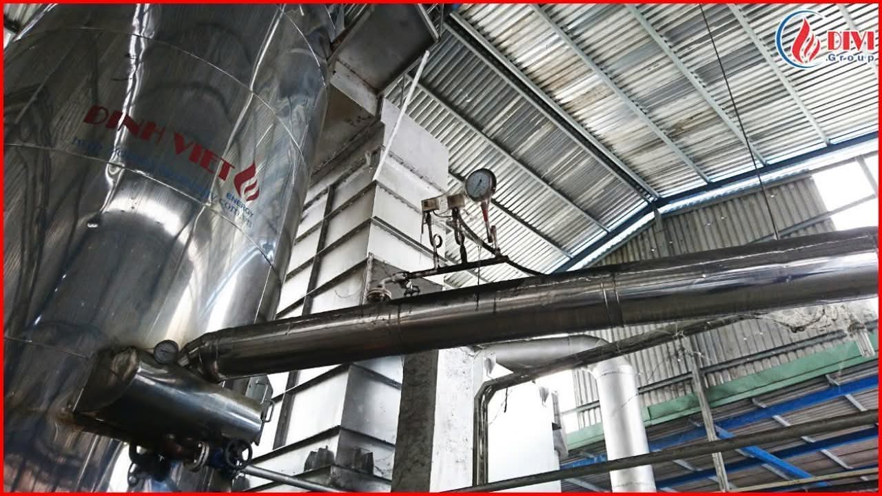 industrial thermal oil heater with pressure gauge
