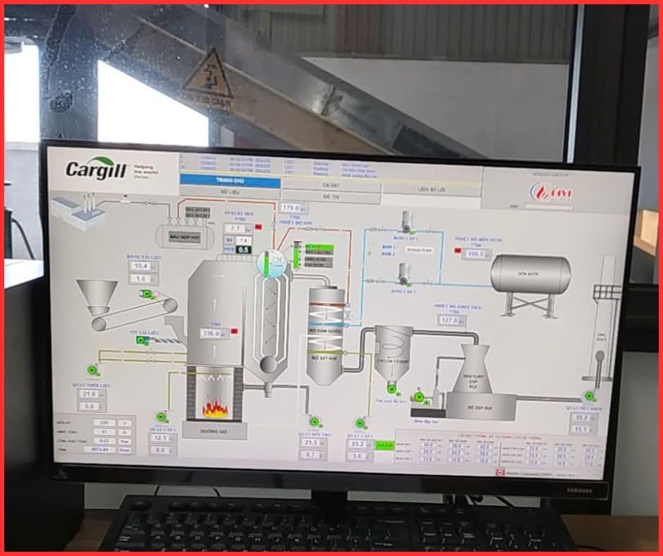 Màn hình SCADA - bảo trì bảo dưỡng thiết bị